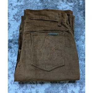 Vintage 70s Sears JR Bazaar Corduroy Pants, Brown Juniors Size 11 - 28x33